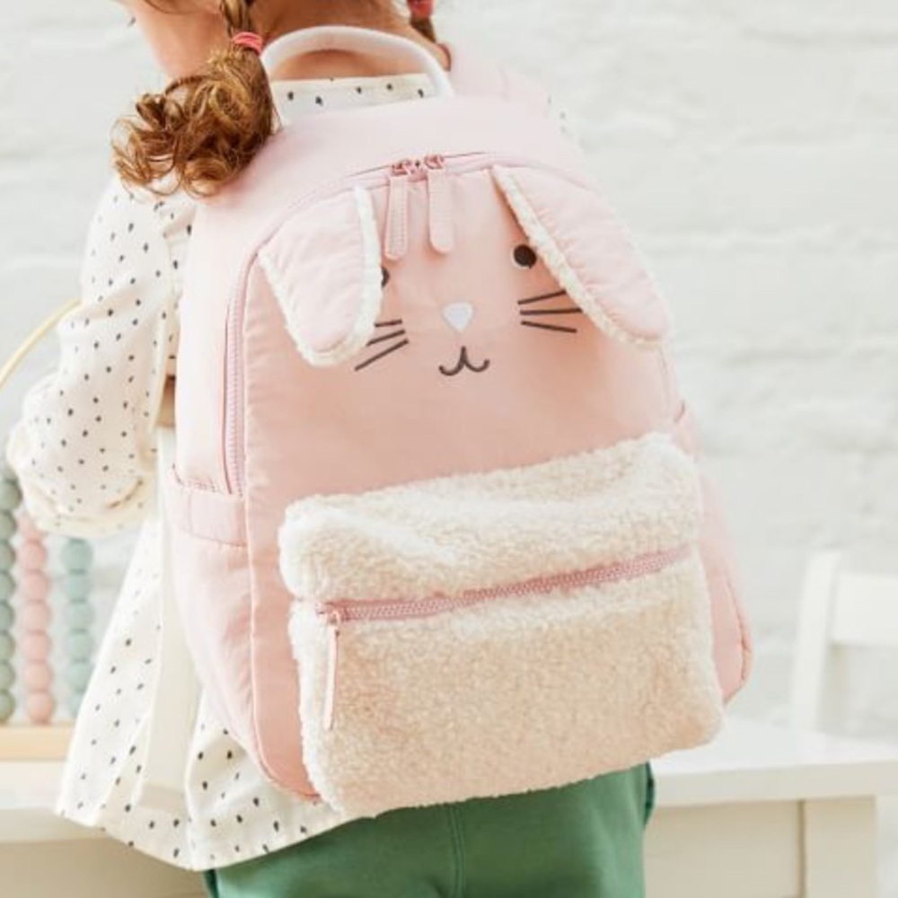 Pottery Barn Kids Bunny Backpack - Soft Pink
